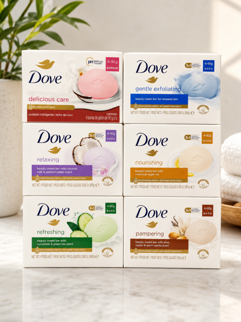 Dove Beauty Bar Soap (Pack of 4)