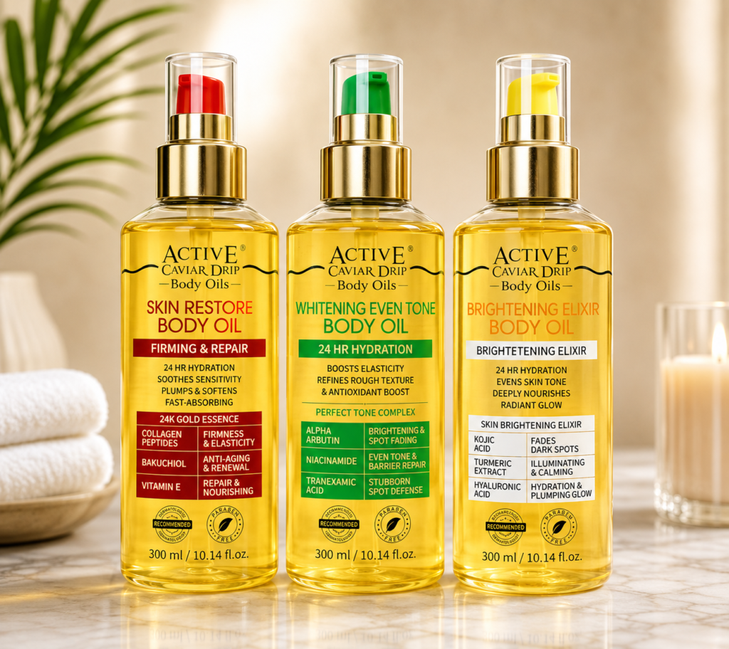 Active Caviar Drip Body Oil Collection