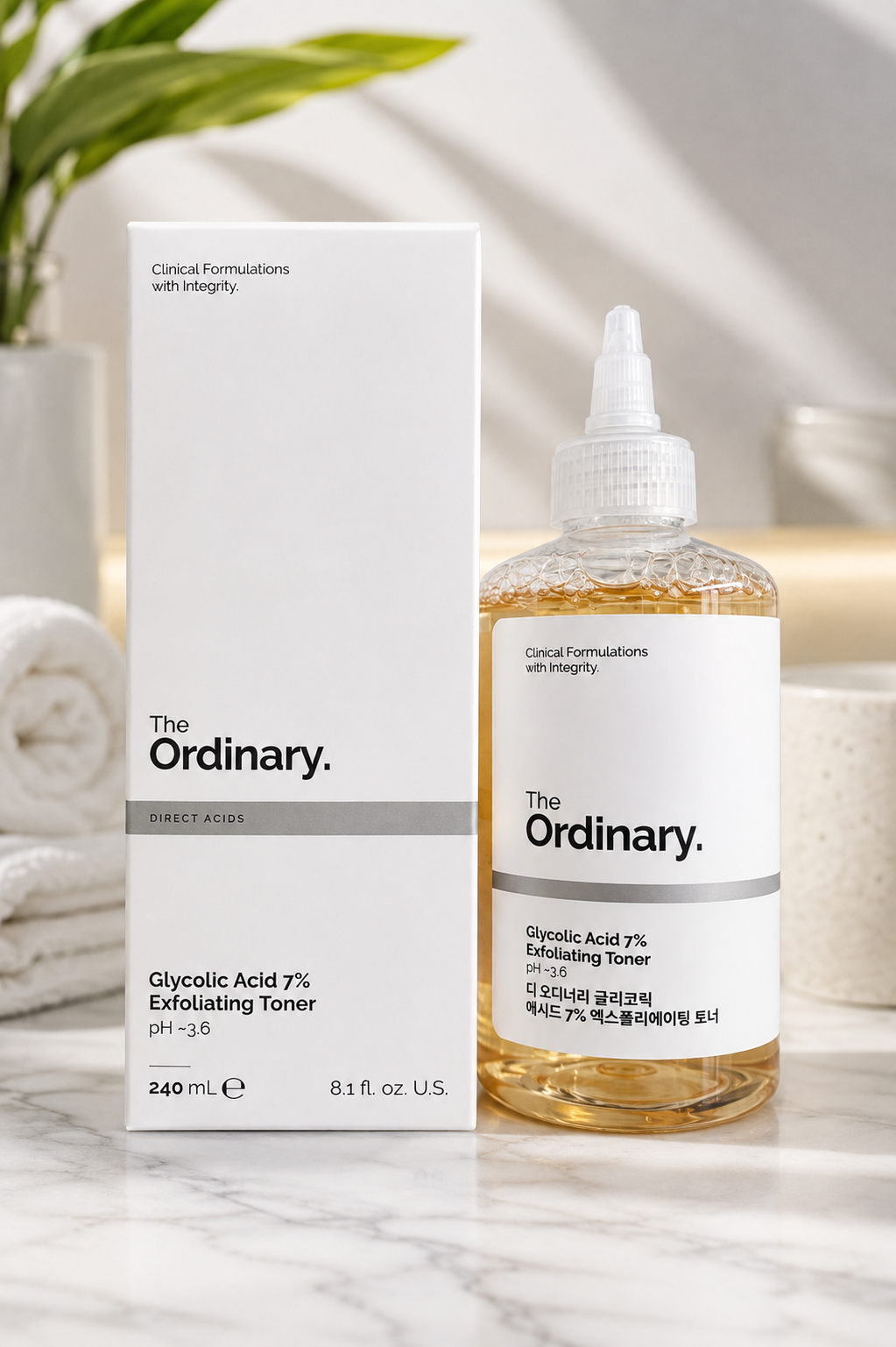 The Ordinary Glycolic Acid 7% Exfoliating Toner – 240ml