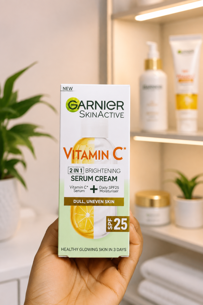 Garnier SkinActive Vitamin C 2-in-1 Brightening Serum Cream SPF 25