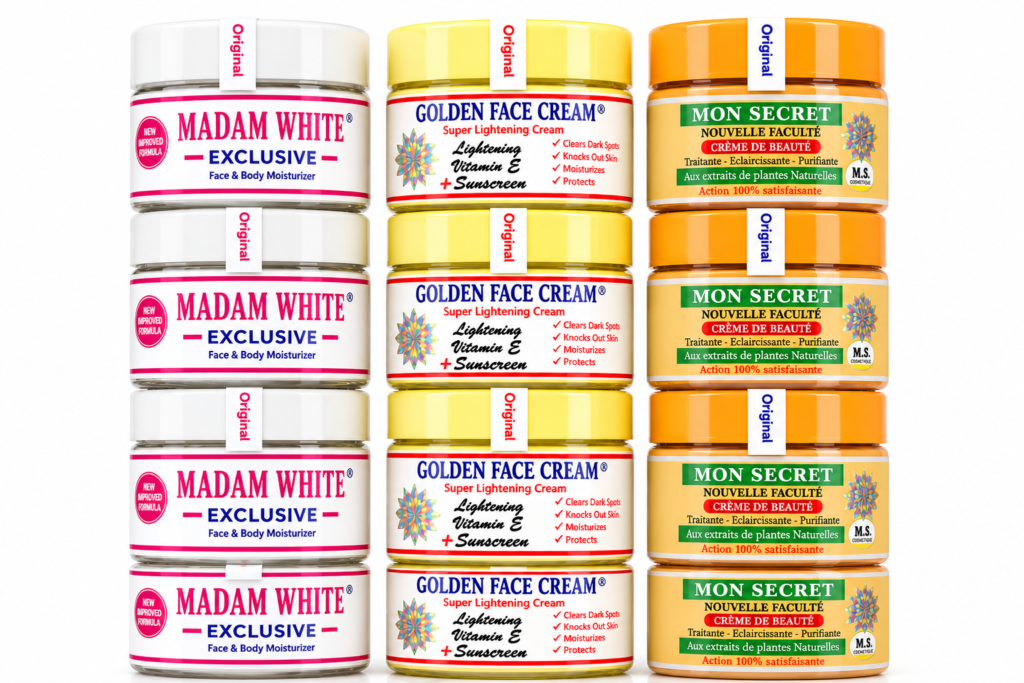 Madam White Exclusive, Golden Face Cream & Mon Secret