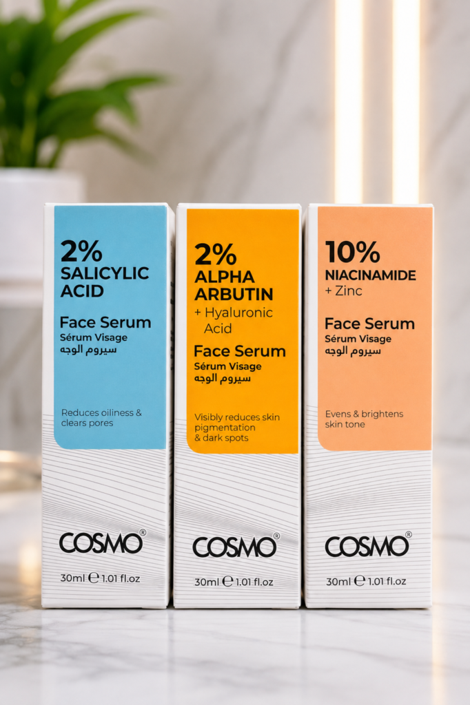 COSMO Face Serum Trio – Targeted Skincare Solutions